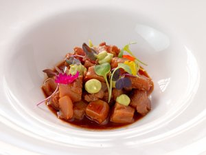 Bonito con salsa ponzu