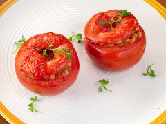 Tomates rellenos de arroz